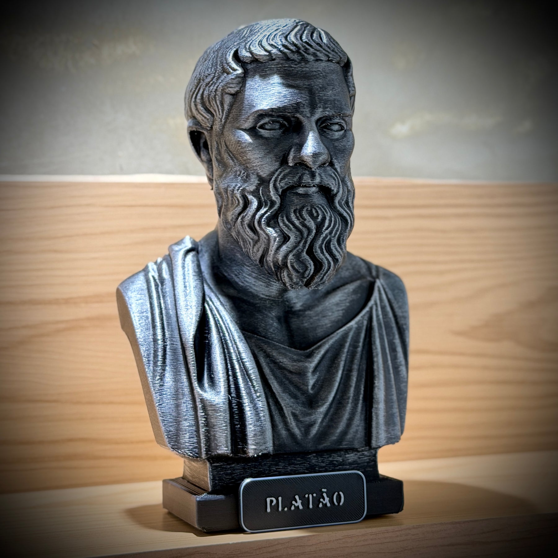 The Big Three – Kit 3 Bustos  Sócrates, Platão & Aristóteles Premium Decorativo  de Luxo pintado a mão, Pronta entrega