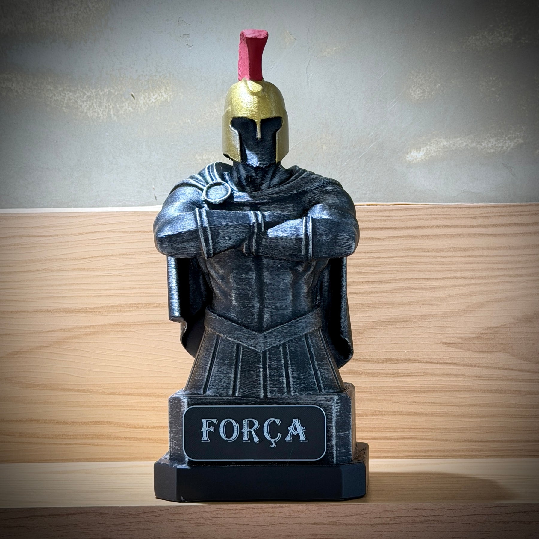 Kit 3 Bustos The Spartan Honor – Os Três Espartanos: Força, Honra e Coragem Premium Decorativo  de Luxo pintado a mão, Pronta entrega