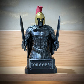 Kit 3 Bustos The Spartan Honor – Os Três Espartanos: Força, Honra e Coragem Premium Decorativo  de Luxo pintado a mão, Pronta entrega