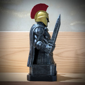 Kit 3 Bustos The Spartan Honor – Os Três Espartanos: Força, Honra e Coragem Premium Decorativo  de Luxo pintado a mão, Pronta entrega