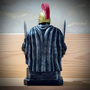 Kit 3 Bustos The Spartan Honor – Os Três Espartanos: Força, Honra e Coragem Premium Decorativo  de Luxo pintado a mão, Pronta entrega