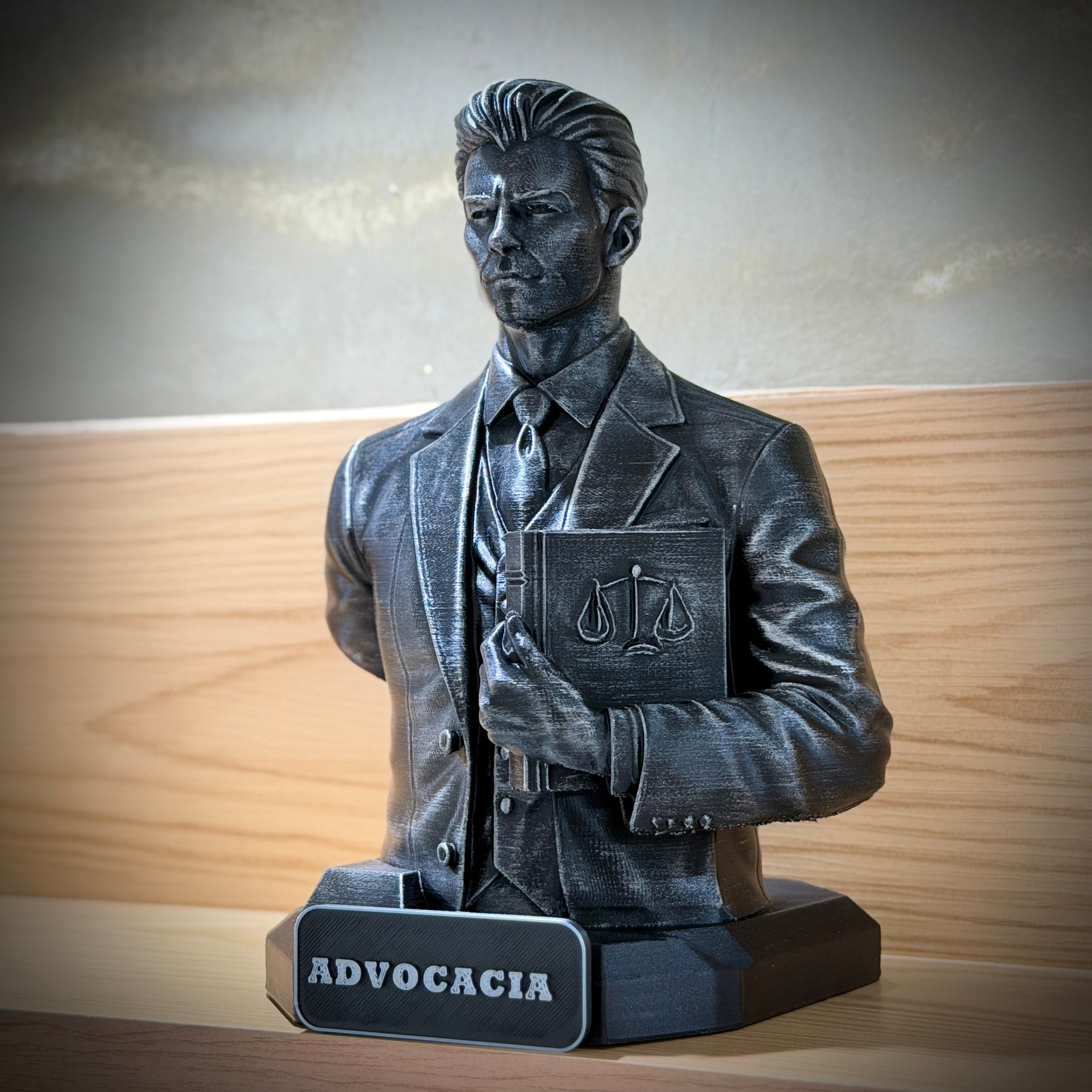 The Lawyer Legacy ( Figure decorativa Profissoes: Advogado (a)  Premium Decorativo  de Luxo pintado a mão, Pronta entrega