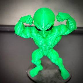 The Bodybuilder Alien – (Figure ET Bombado)Premium de Luxo a mão, Pronta entrega Limitado