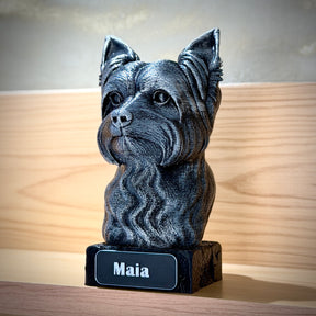 The Real love Bust🐶❤️ ( busto pet nome personalizado) Arte Premium Decorativa  de Luxo Pintada a Mão
