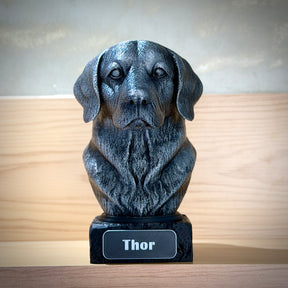 The Real love Bust🐶❤️ ( busto pet nome personalizado) Arte Premium Decorativa  de Luxo Pintada a Mão