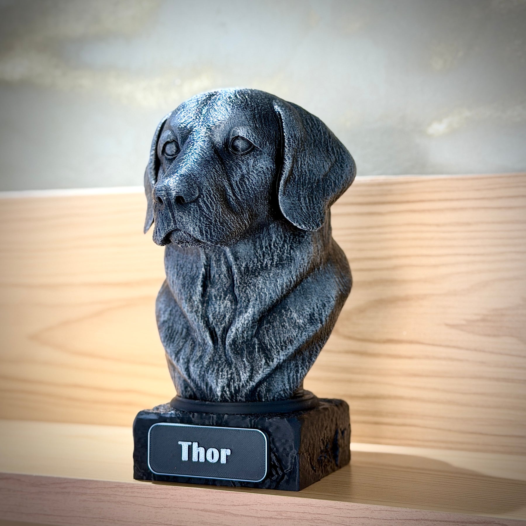 The Real love Bust🐶❤️ ( busto pet nome personalizado) Arte Premium Decorativa  de Luxo Pintada a Mão