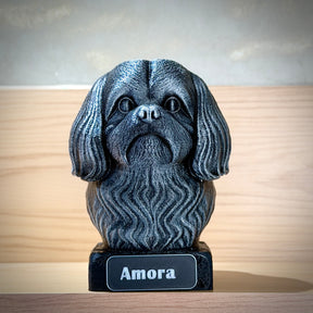 The Real love Bust🐶❤️ ( busto pet nome personalizado) Arte Premium Decorativa  de Luxo Pintada a Mão