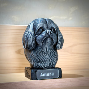 The Real love Bust🐶❤️ ( busto pet nome personalizado) Arte Premium Decorativa  de Luxo Pintada a Mão