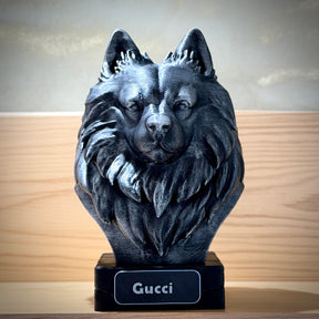 The Real love Bust🐶❤️ ( busto pet nome personalizado) Arte Premium Decorativa  de Luxo Pintada a Mão