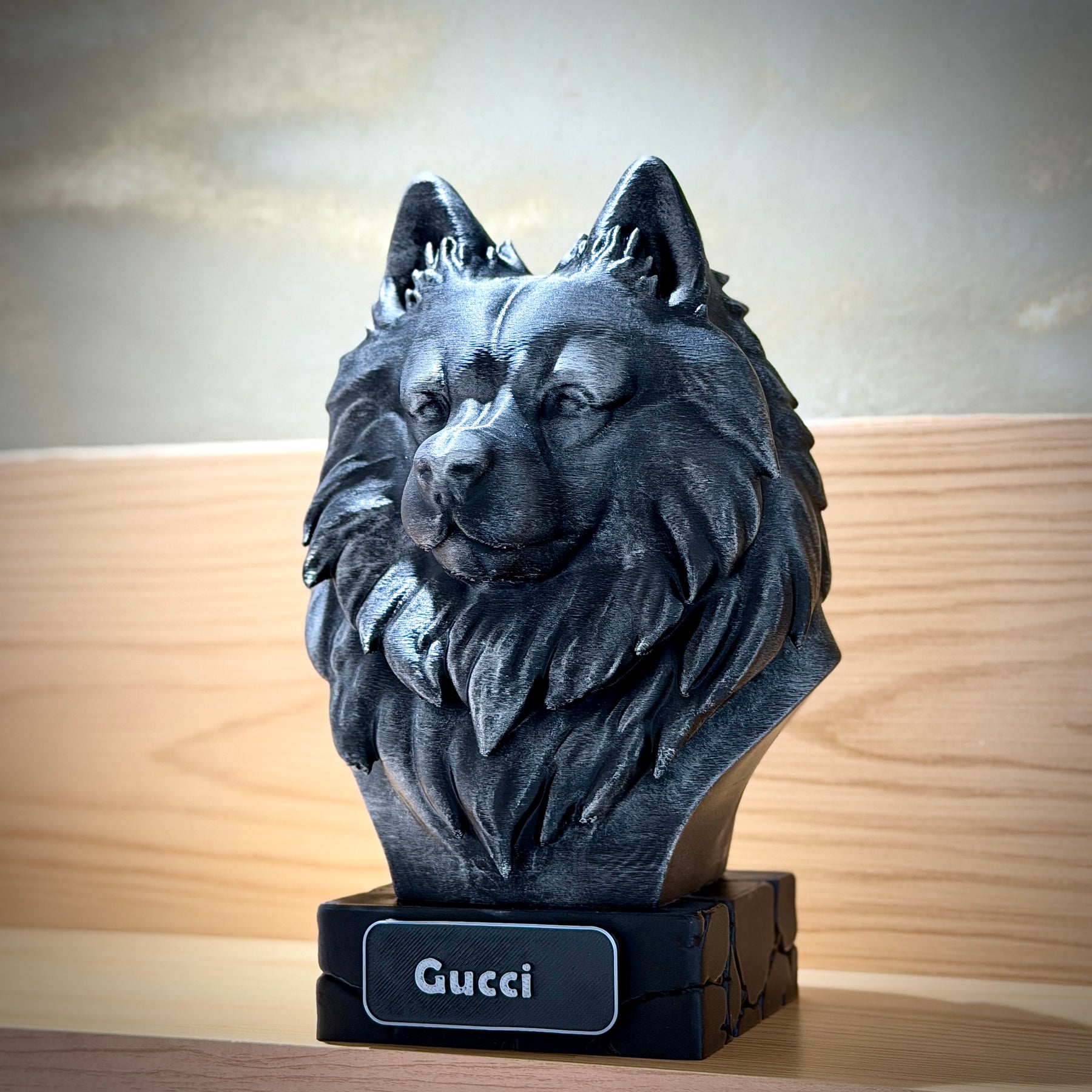 The Real love Bust🐶❤️ ( busto pet nome personalizado) Arte Premium Decorativa  de Luxo Pintada a Mão