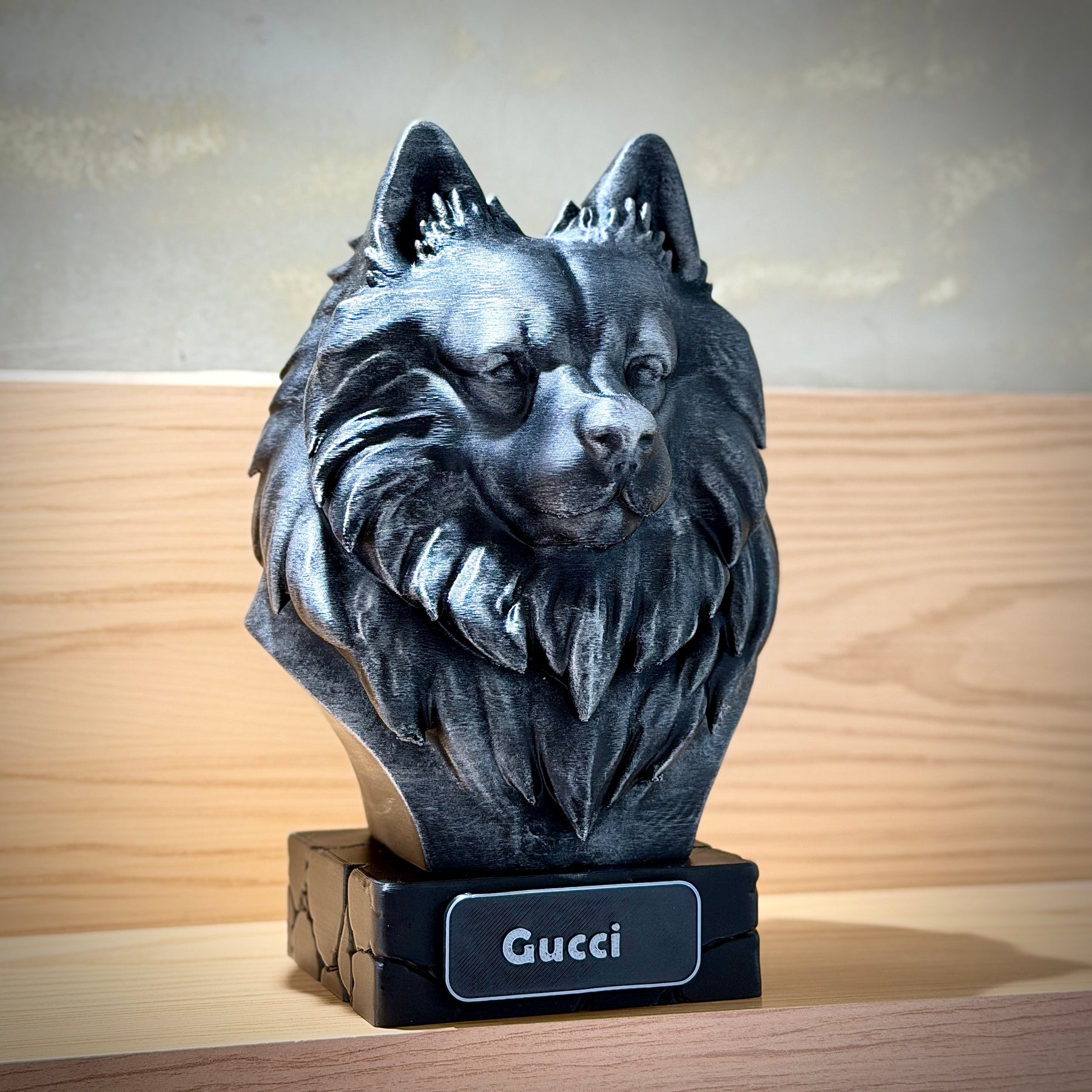 The Real love Bust🐶❤️ ( busto pet nome personalizado) Arte Premium Decorativa  de Luxo Pintada a Mão