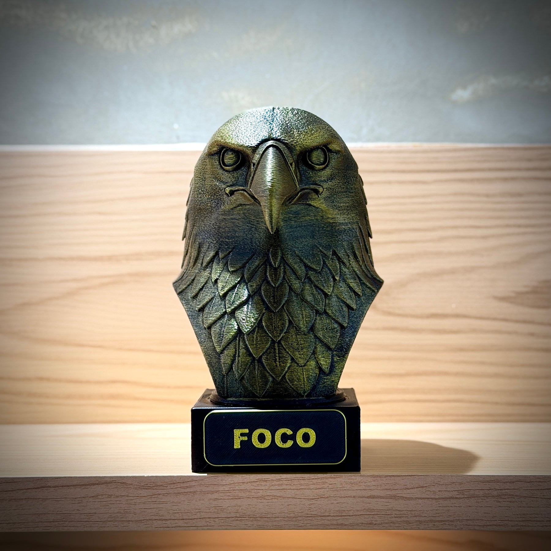 Kit 3 Bustos Premium Decorativos Aguia Foco, Tigre Força, Leão Fé, de Luxo pintados a mão, Pronta entrega