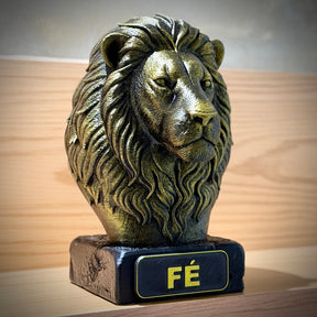 Kit 3 Bustos Premium Decorativos Aguia Foco, Tigre Força, Leão Fé, de Luxo pintados a mão, Pronta entrega