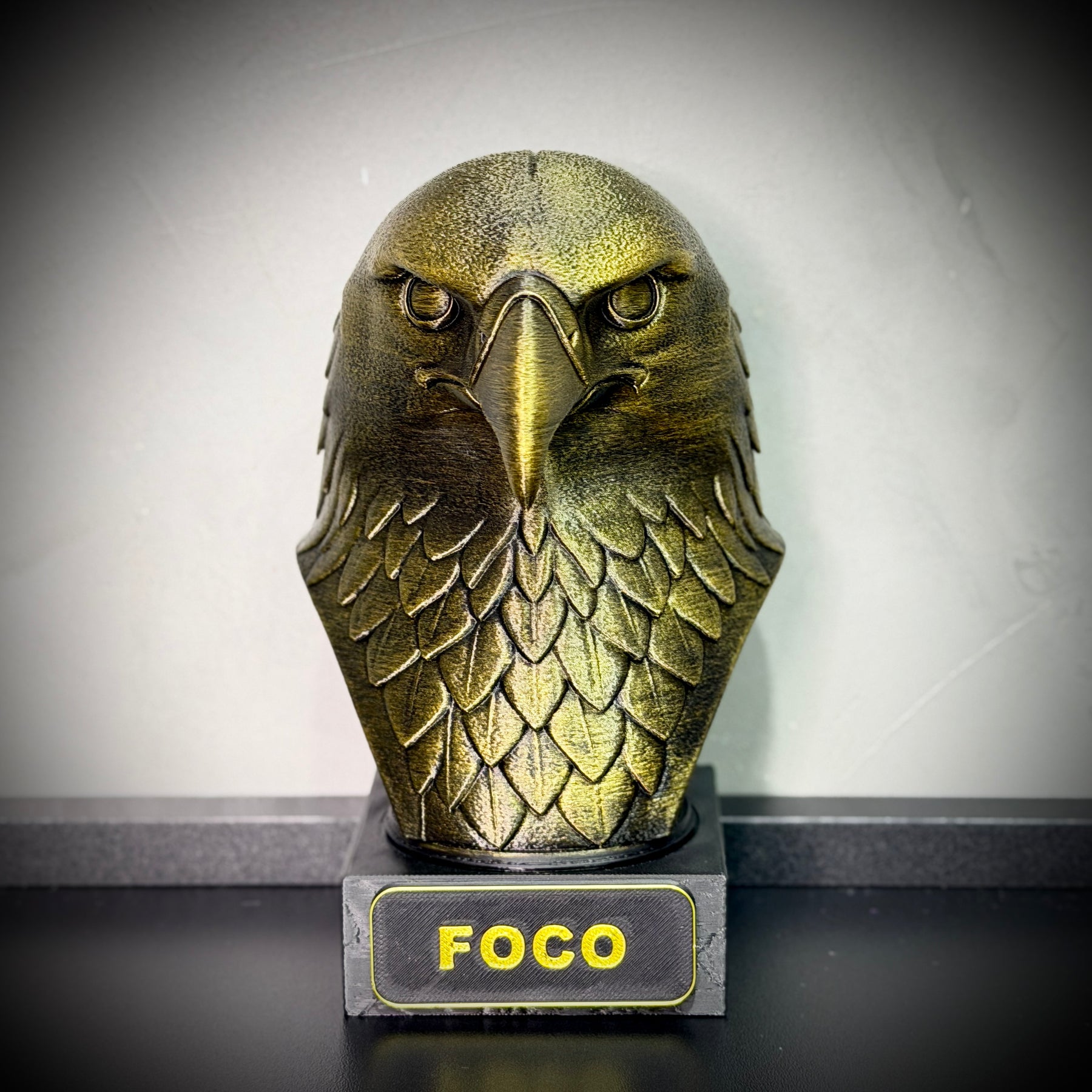 Kit 3 Bustos Premium Decorativos Aguia Foco, Tigre Força, Leão Fé, de Luxo pintados a mão, Pronta entrega