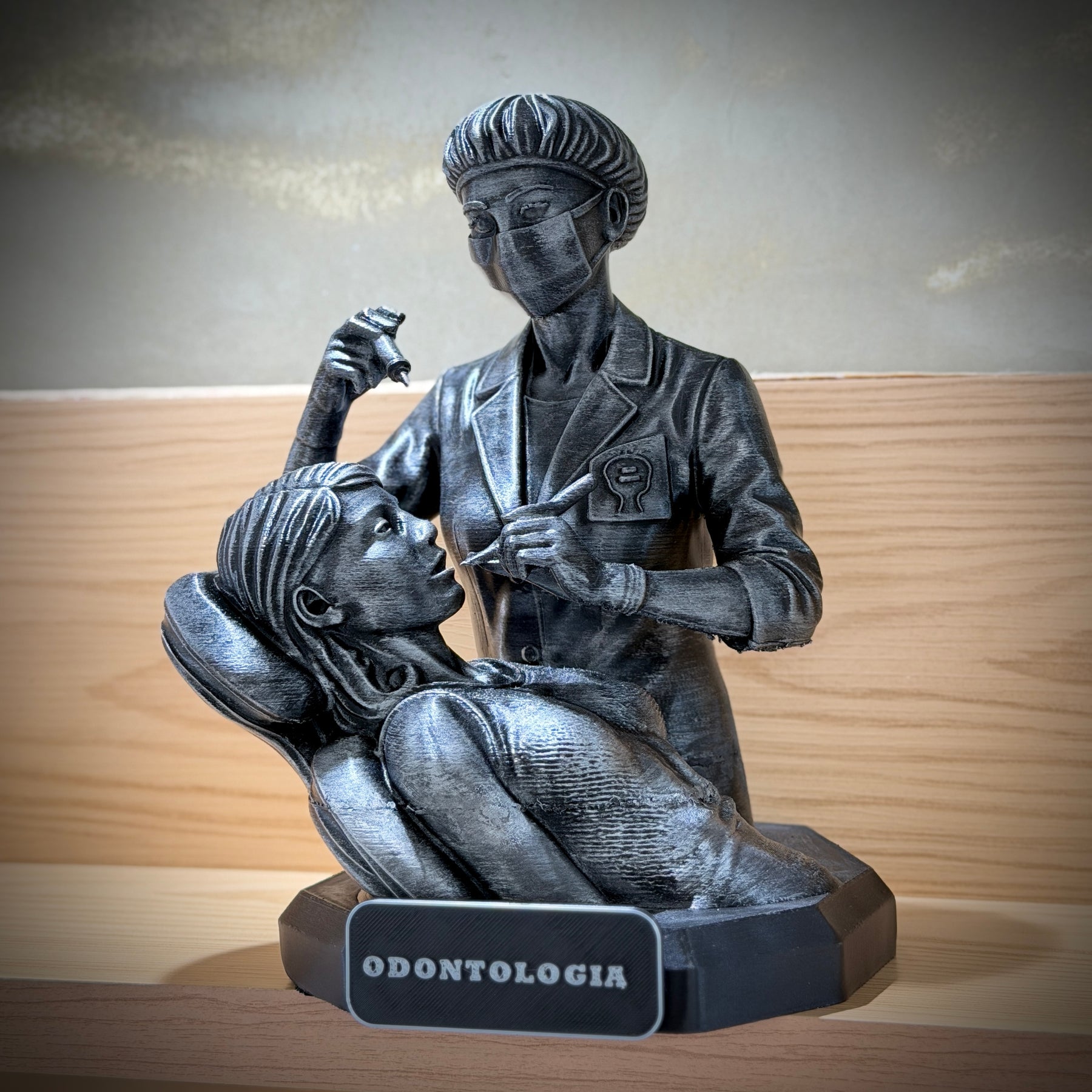 The Dentistry Legacy ( Figure decorativa Profissoes: Odontologia)  Premium Decorativo  de Luxo pintado a mão, Pronta entrega