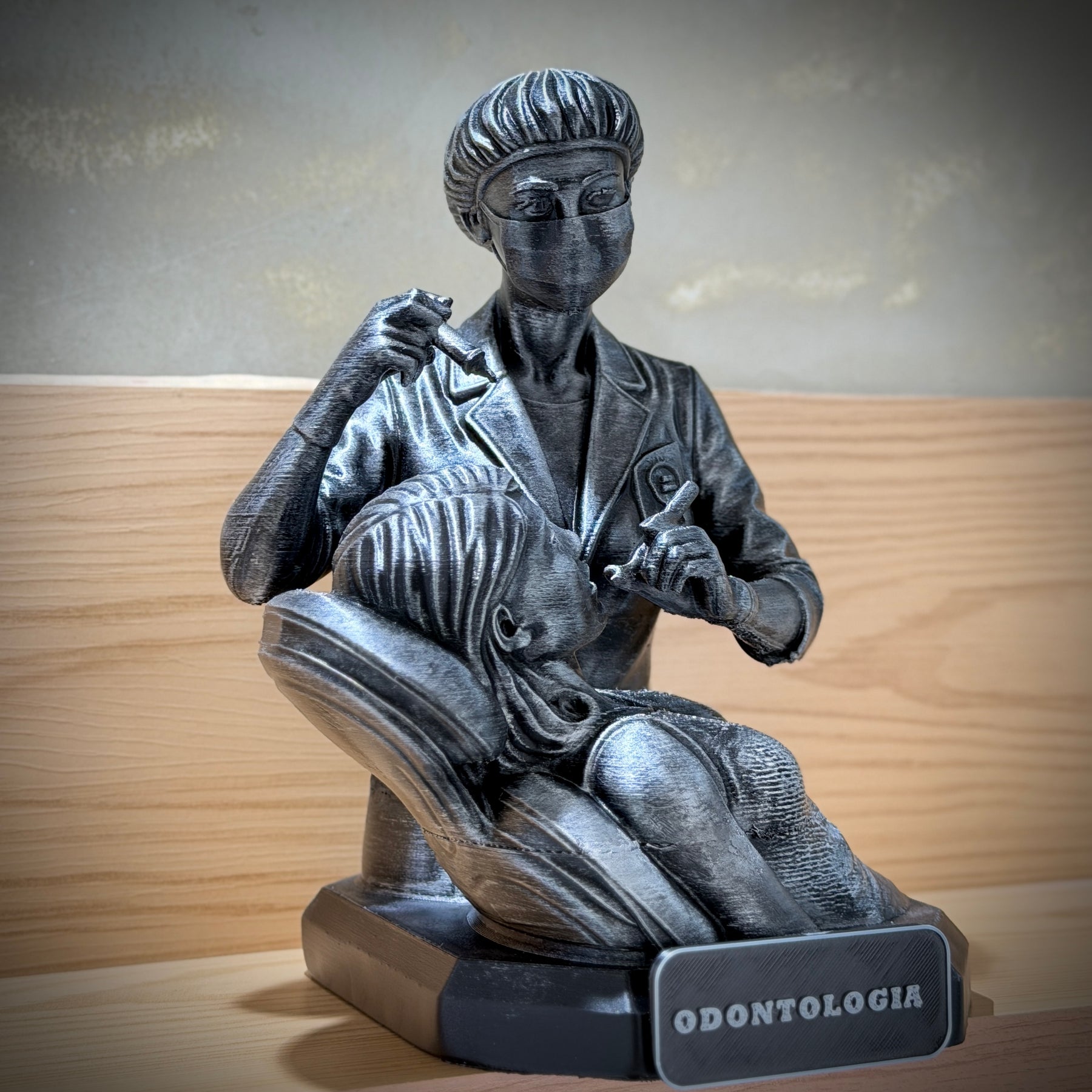 The Dentistry Legacy ( Figure decorativa Profissoes: Odontologia)  Premium Decorativo  de Luxo pintado a mão, Pronta entrega