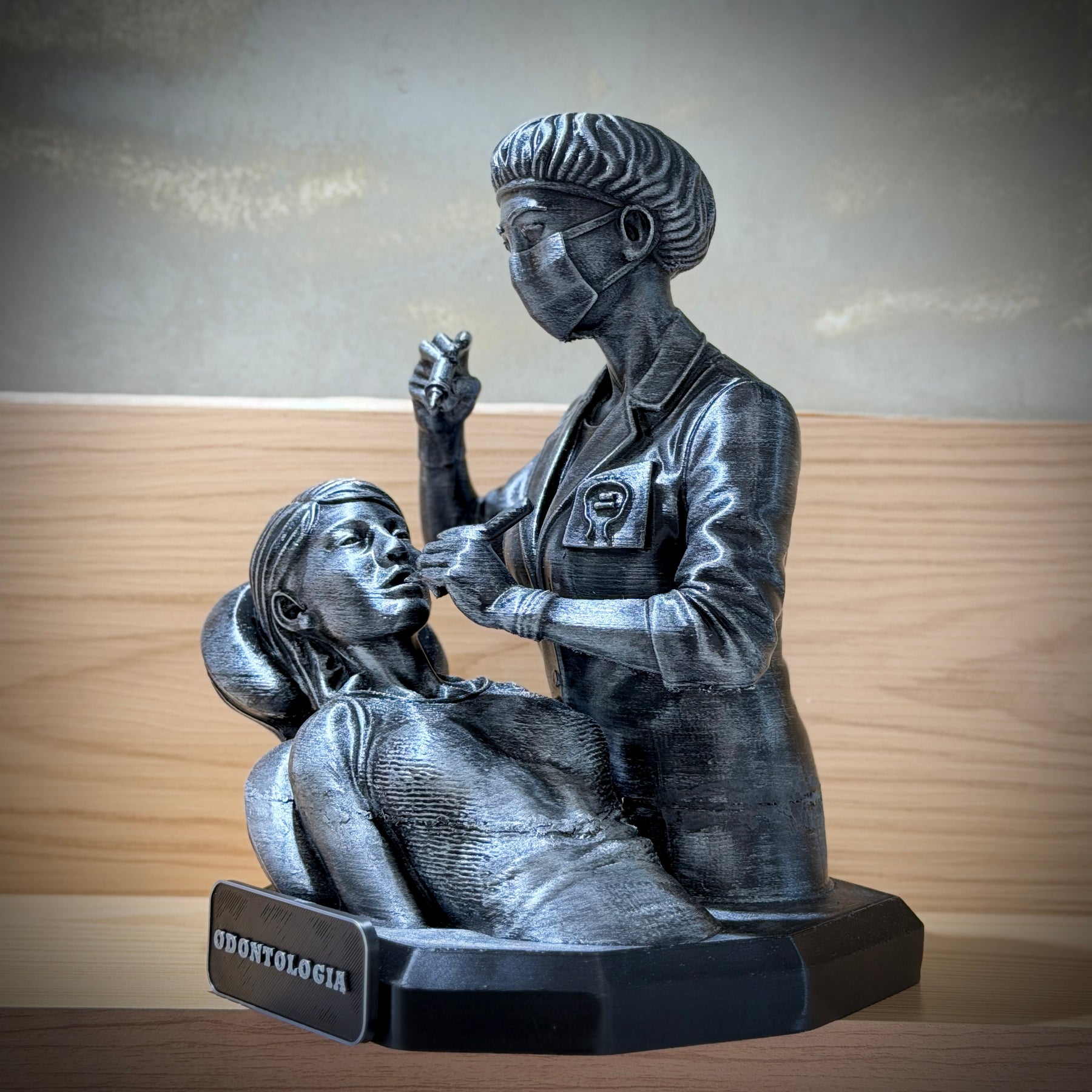 The Dentistry Legacy ( Figure decorativa Profissoes: Odontologia)  Premium Decorativo  de Luxo pintado a mão, Pronta entrega