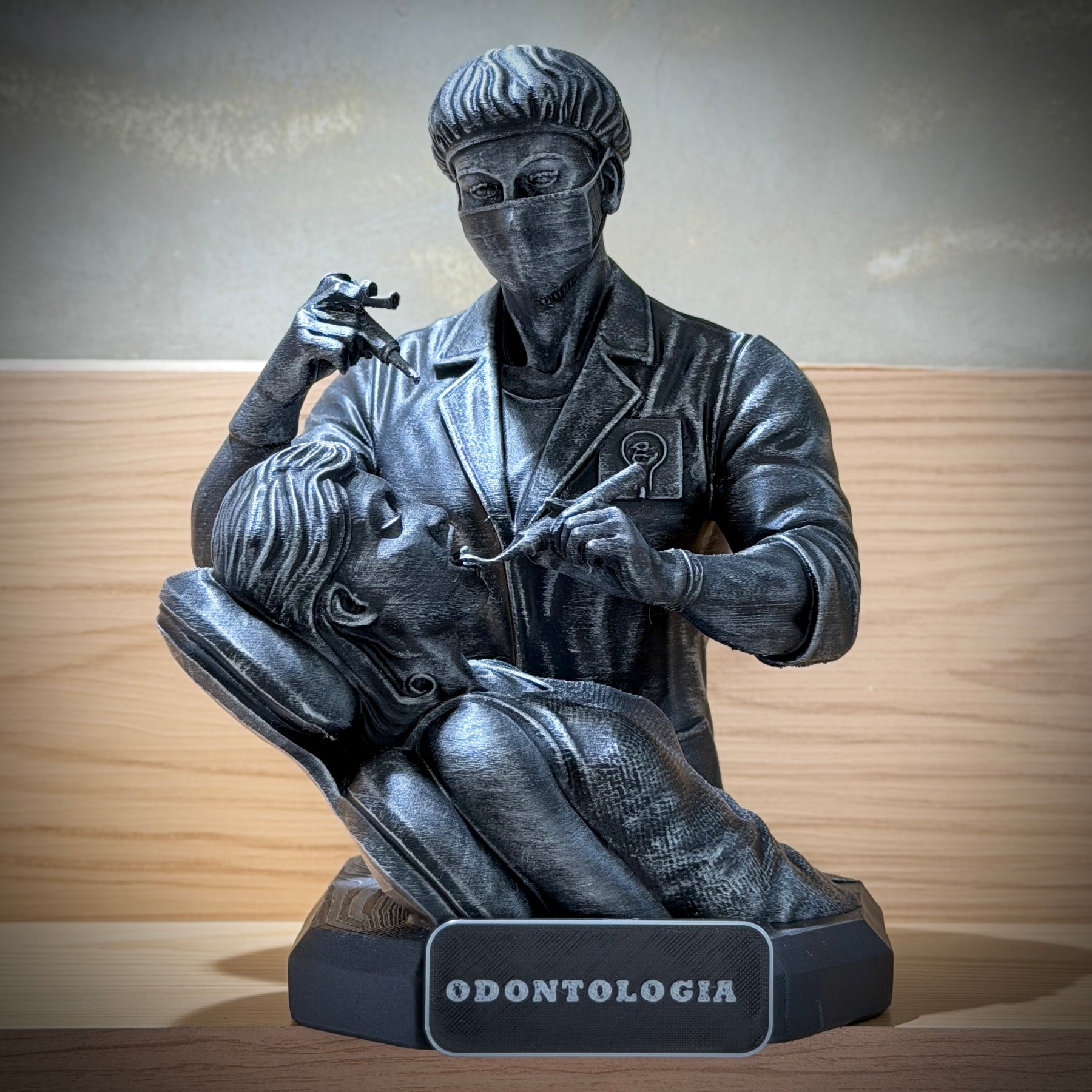 The Dentistry Legacy ( Figure decorativa Profissoes: Odontologia)  Premium Decorativo  de Luxo pintado a mão, Pronta entrega