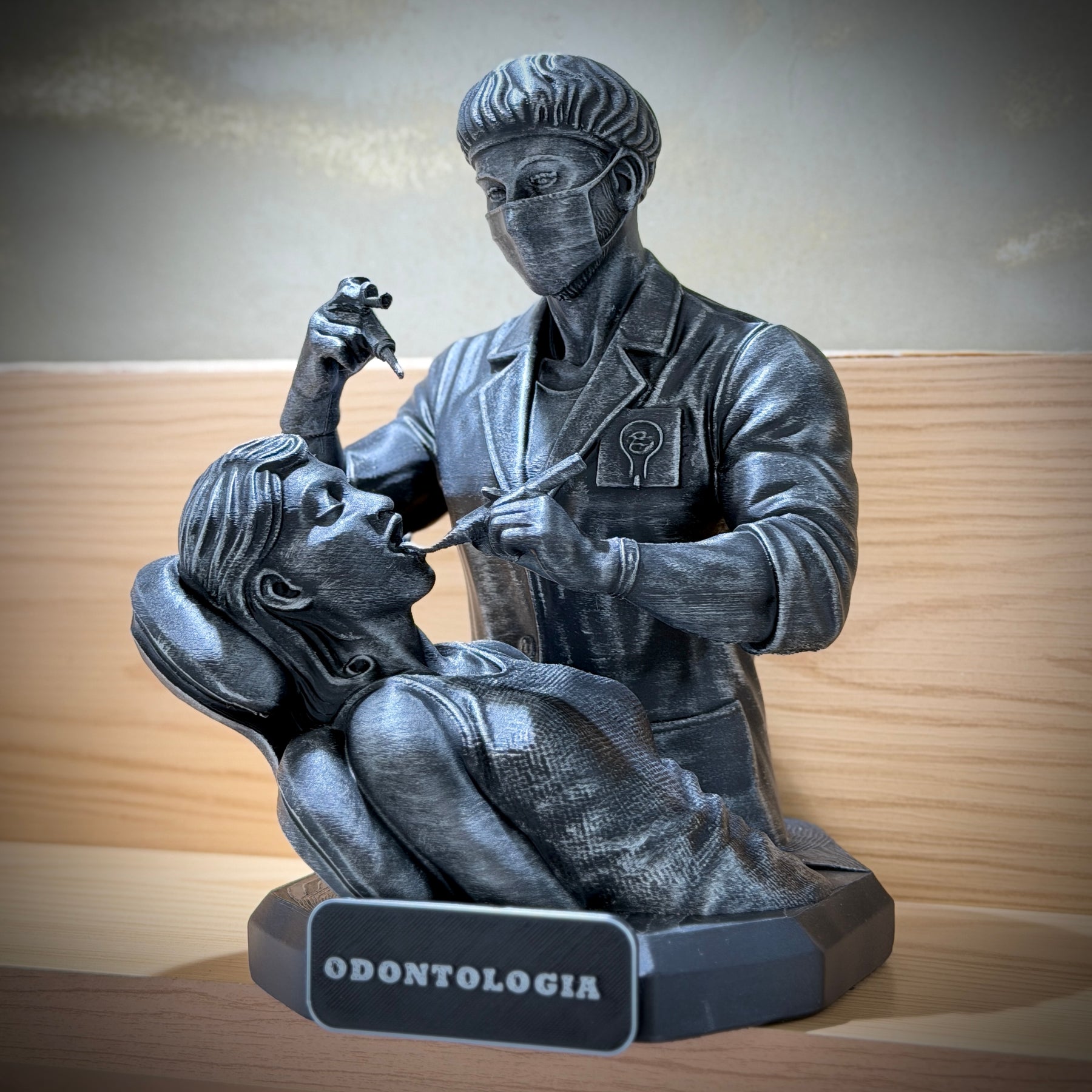 The Dentistry Legacy ( Figure decorativa Profissoes: Odontologia)  Premium Decorativo  de Luxo pintado a mão, Pronta entrega