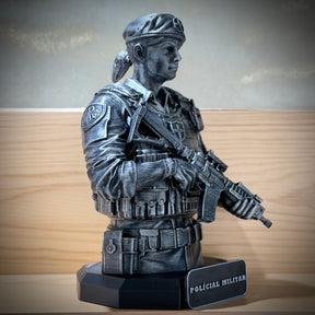 The Military Legacy ( Figure decorativa Profissoes: Policial Militar)  Premium Decorativo  de Luxo pintado a mão, Pronta entrega