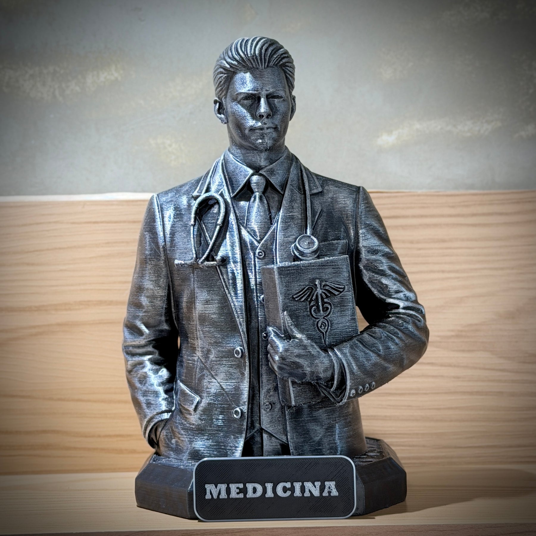 The Medicine Legacy ( Figure decorativa Profissoes: Medicina)  Premium Decorativo  de Luxo pintado a mão, Pronta entrega