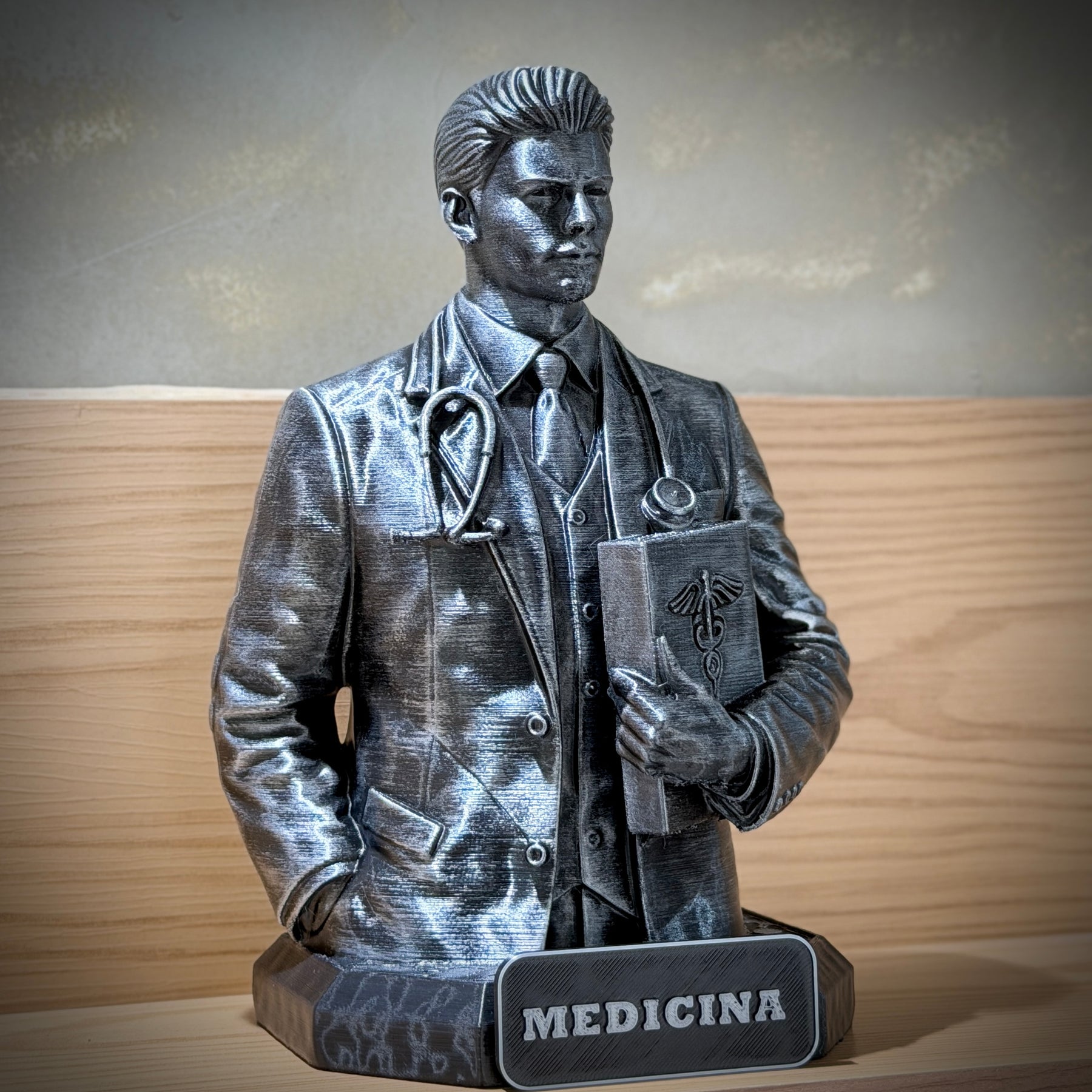 The Medicine Legacy ( Figure decorativa Profissoes: Medicina)  Premium Decorativo  de Luxo pintado a mão, Pronta entrega
