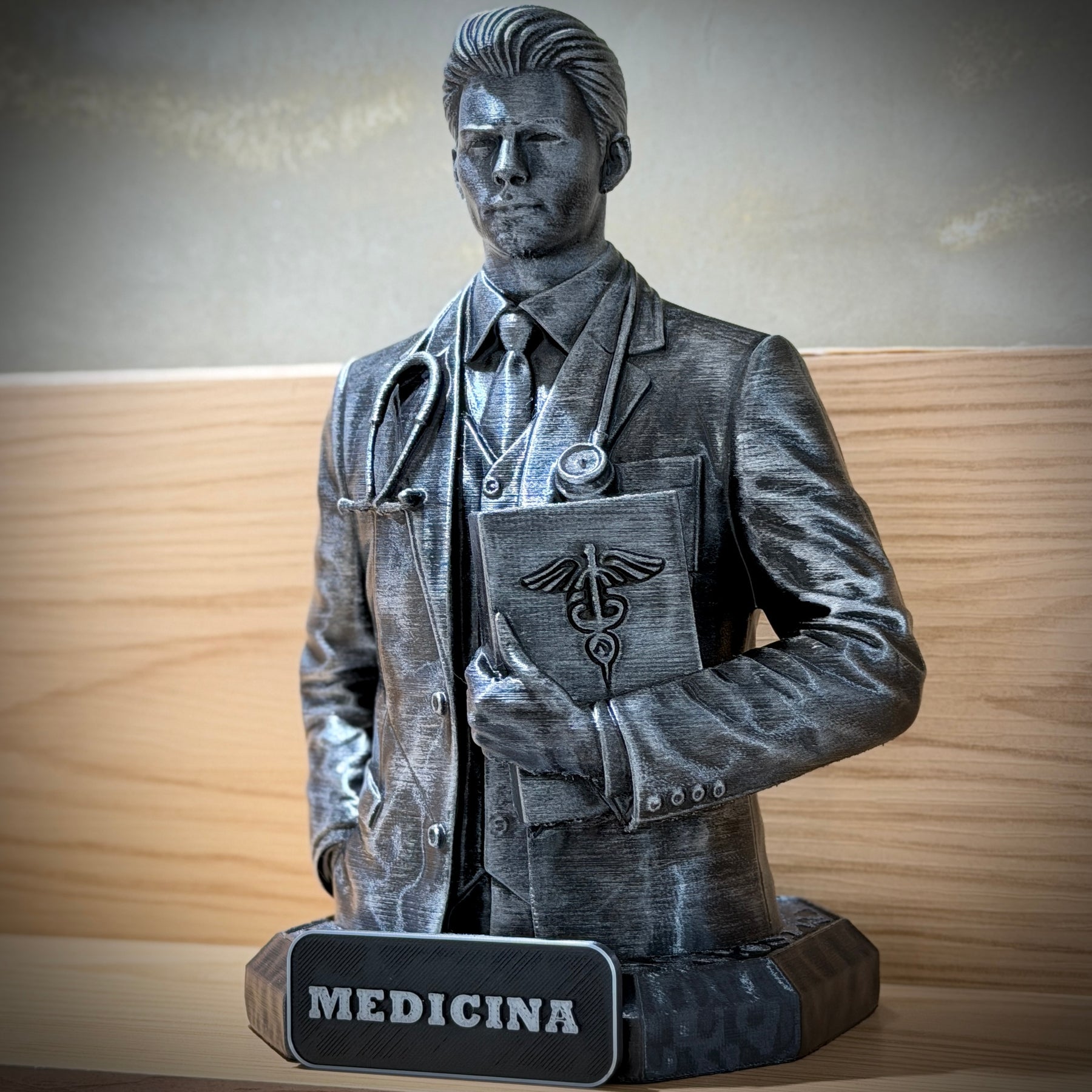 The Medicine Legacy ( Figure decorativa Profissoes: Medicina)  Premium Decorativo  de Luxo pintado a mão, Pronta entrega