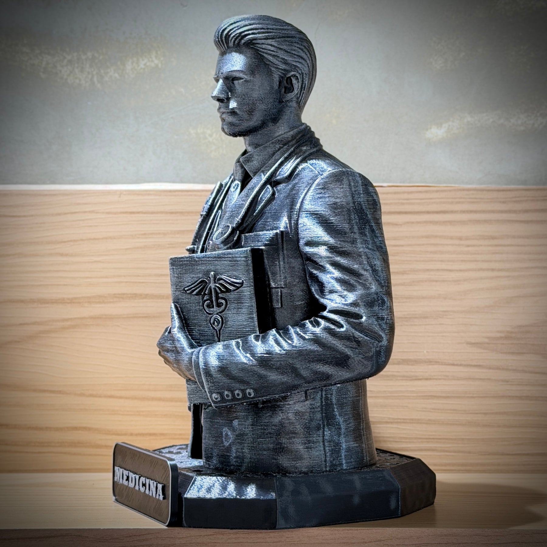 The Medicine Legacy ( Figure decorativa Profissoes: Medicina)  Premium Decorativo  de Luxo pintado a mão, Pronta entrega