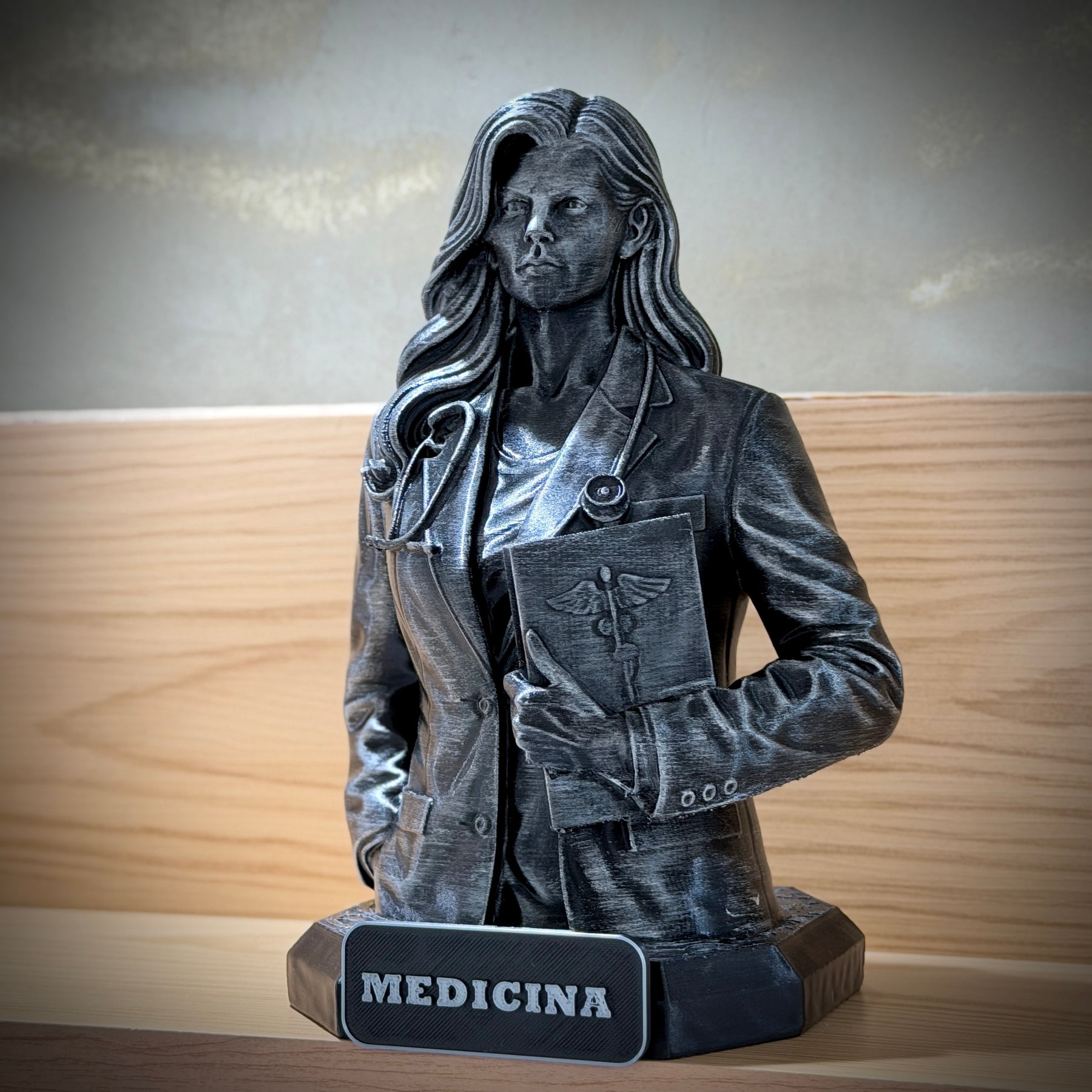 The Medicine Legacy ( Figure decorativa Profissoes: Medicina)  Premium Decorativo  de Luxo pintado a mão, Pronta entrega