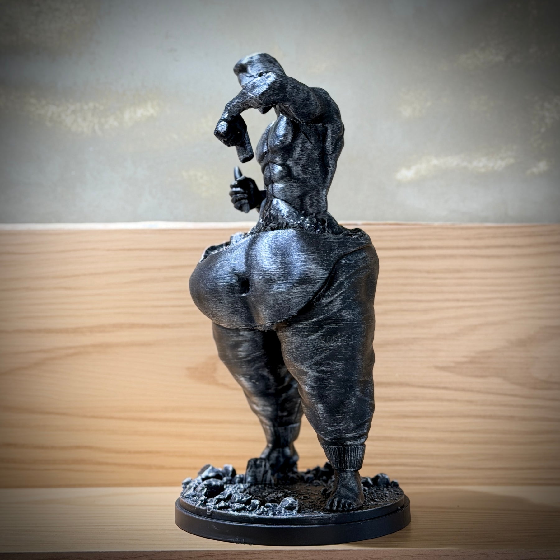 The self sculptor ( Figure decorativa Fitness saúde )  Premium Decorativo  de Luxo pintado a mão, Pronta entrega