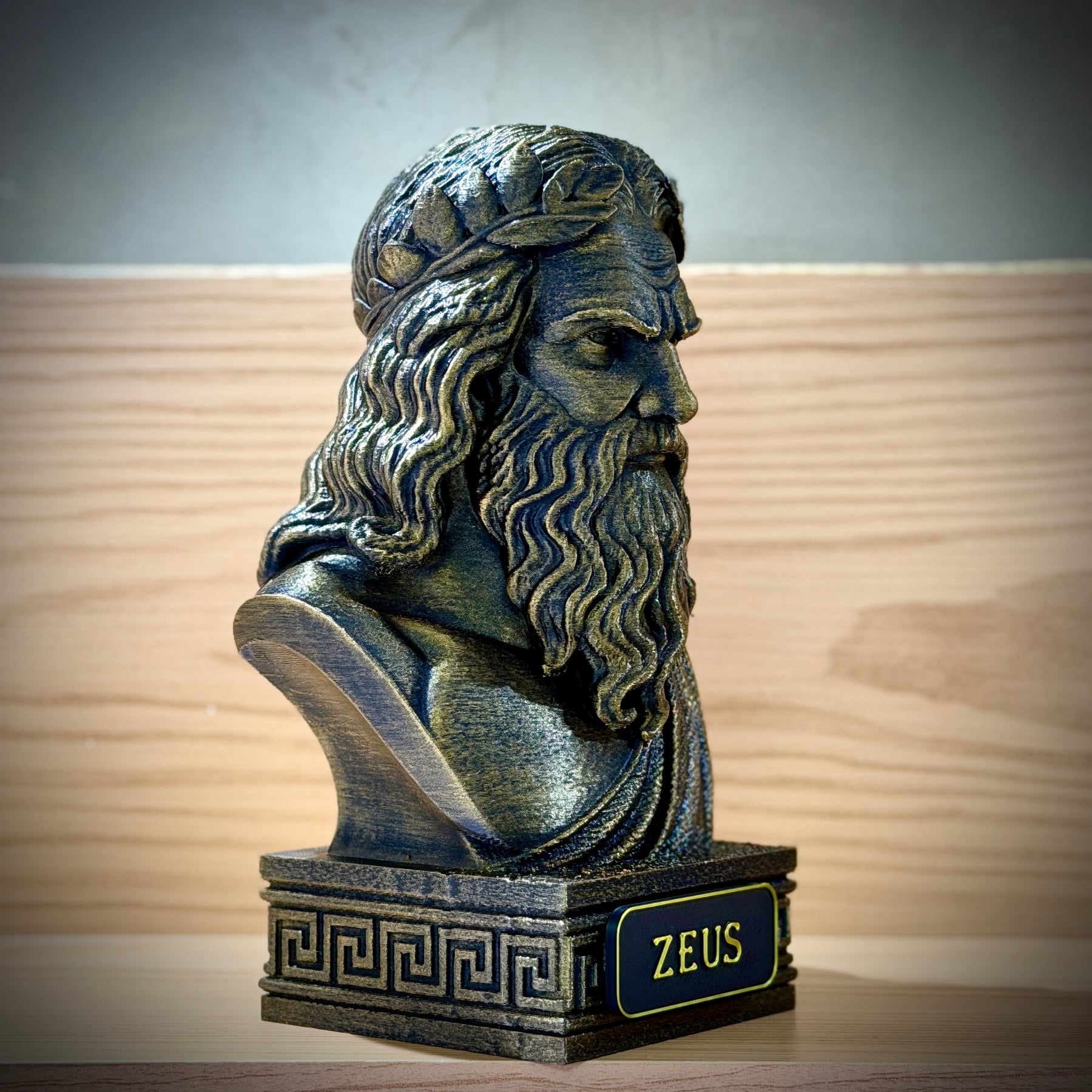 The Olympian gods – Kit 3 Bustos  Zeus, Poseidon & Hades Premium Decorativo  de Luxo pintado a mão, Pronta entrega