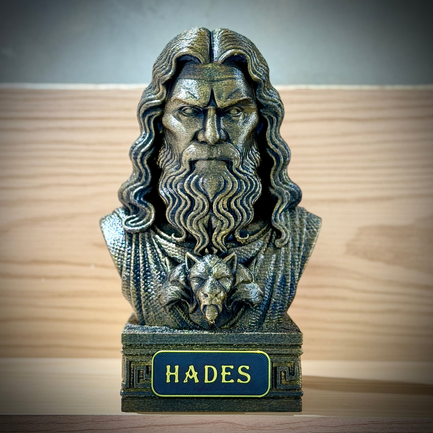 The Olympian gods – Kit 3 Bustos  Zeus, Poseidon & Hades Premium Decorativo  de Luxo pintado a mão, Pronta entrega