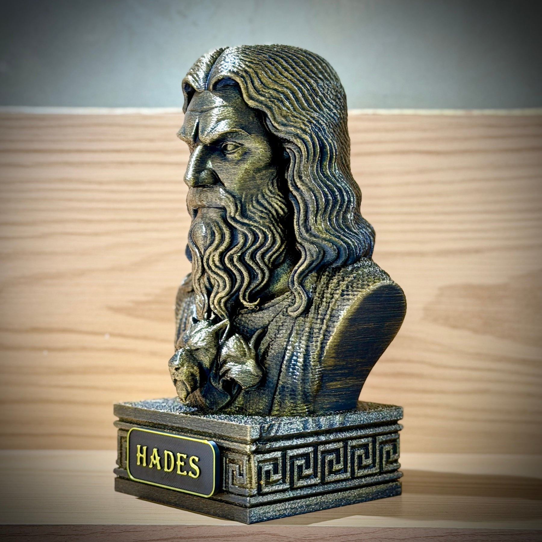 The Olympian gods – Kit 3 Bustos  Zeus, Poseidon & Hades Premium Decorativo  de Luxo pintado a mão, Pronta entrega