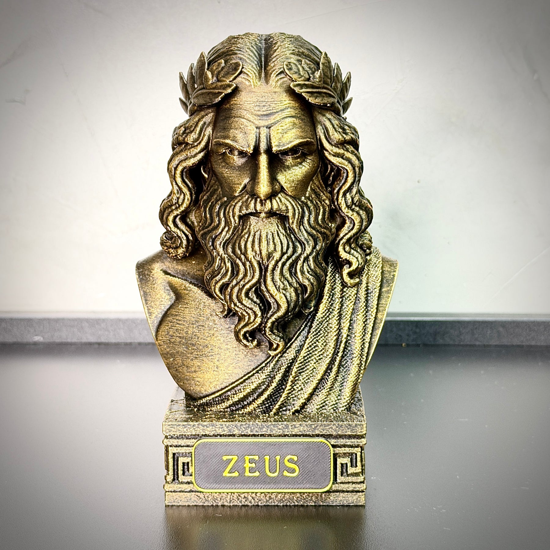 The Olympian gods – Kit 3 Bustos  Zeus, Poseidon & Hades Premium Decorativo  de Luxo pintado a mão, Pronta entrega