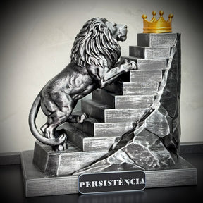 The Persistence Lion 2  – ( Figure Leão da Persistência nova versão robusta) Premium Decorativo  de Luxo pintado a mão, Pronta entrega ORIGINAL