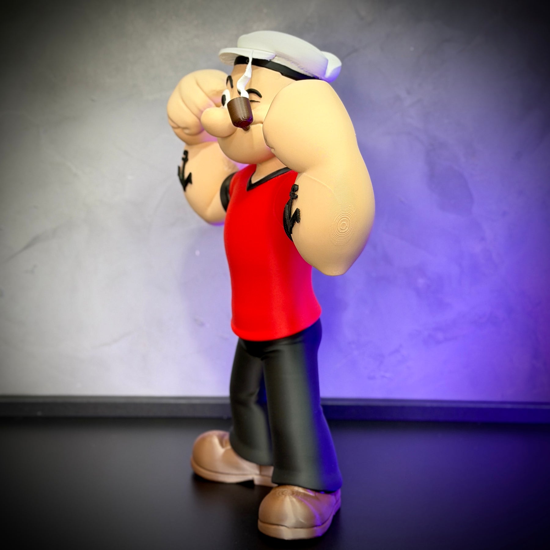 The Popeye  – ( Figure decorativa estilo Cartoon) Grande 37cm Premium de Luxo a mão, Pronta entrega