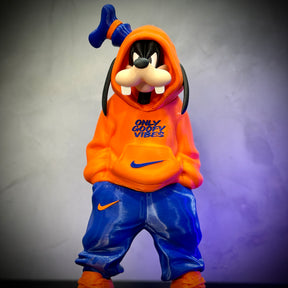 O Pateta Streetwise  – ( Figure decorativa estilo Cartoon) Premium de Luxo a mão, Pronta entrega