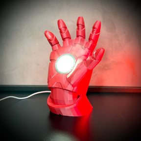 Luminária Arc Reactor Hand (Mão Homem de ferro LED) Premium de Luxo a mão, Pronta entrega