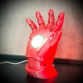 Luminária Arc Reactor Hand (Mão Homem de ferro LED) Premium de Luxo a mão, Pronta entrega
