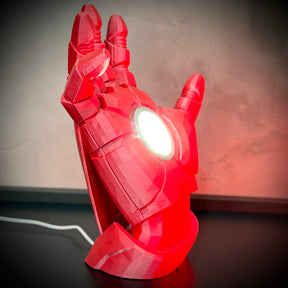 Luminária Arc Reactor Hand (Mão Homem de ferro LED) Premium de Luxo a mão, Pronta entrega