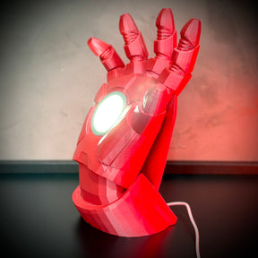 Luminária Arc Reactor Hand (Mão Homem de ferro LED) Premium de Luxo a mão, Pronta entrega