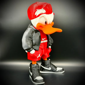 O Pato Donald Streetwise  – ( Figure decorativa estilo Cartoon) Premium de Luxo a mão, Pronta entrega