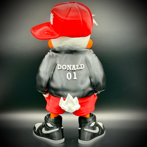 O Pato Donald Streetwise  – ( Figure decorativa estilo Cartoon) Premium de Luxo a mão, Pronta entrega