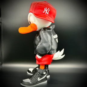O Pato Donald Streetwise  – ( Figure decorativa estilo Cartoon) Premium de Luxo a mão, Pronta entrega
