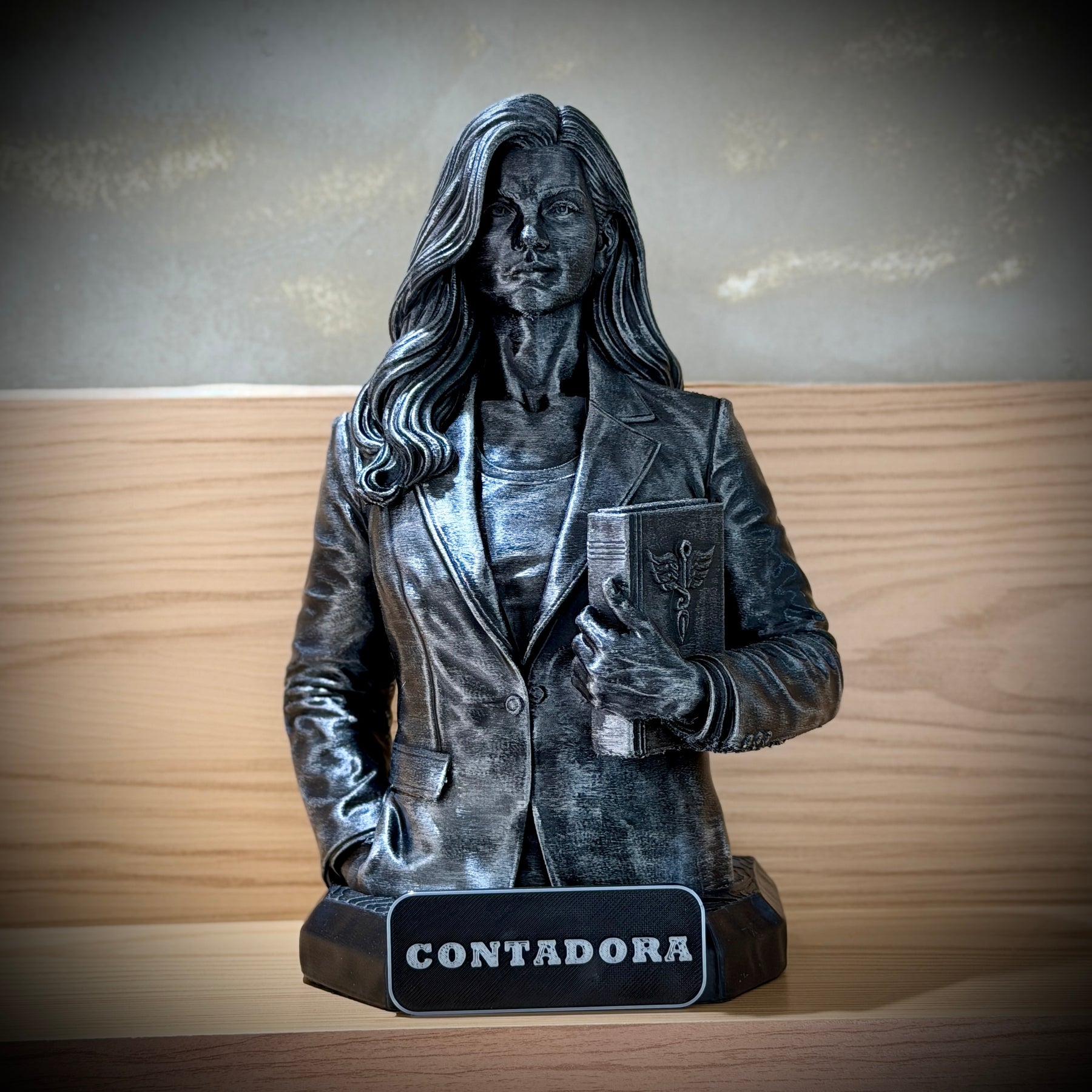 The Counter Legacy ( Figure decorativa Profissoes: Contador(a) )  Premium Decorativo  de Luxo pintado a mão, Pronta entrega ORIGINAL