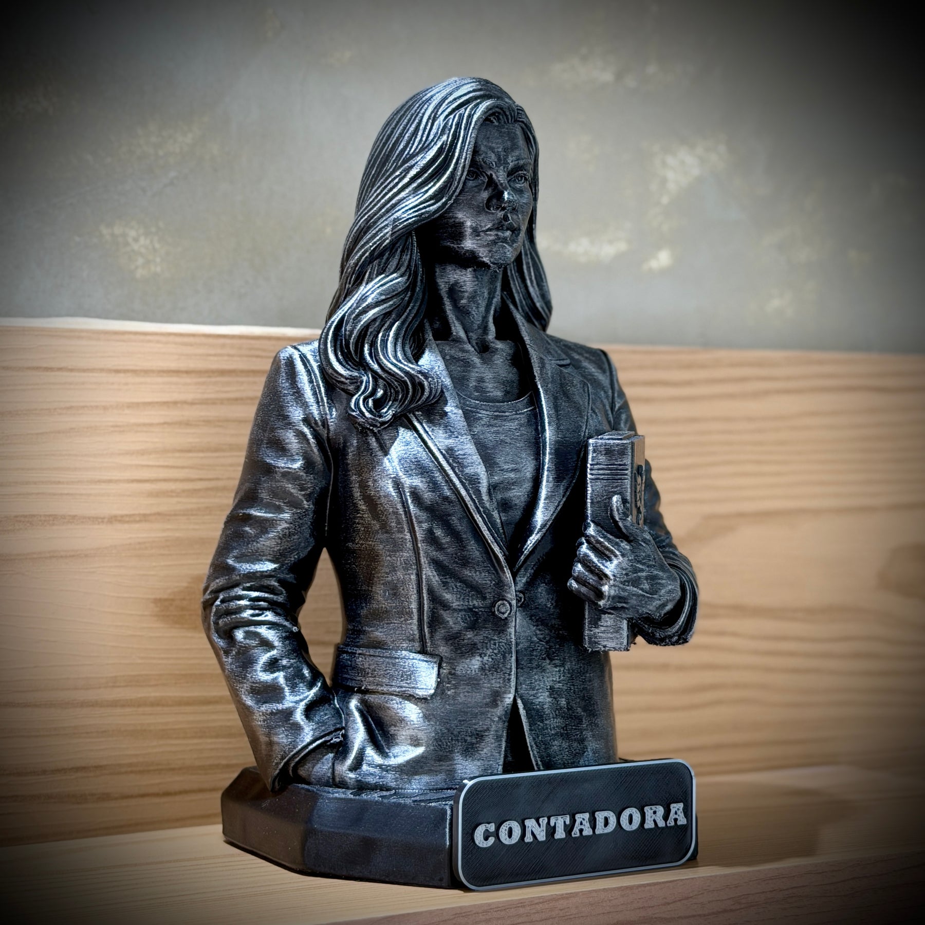 The Counter Legacy ( Figure decorativa Profissoes: Contador(a) )  Premium Decorativo  de Luxo pintado a mão, Pronta entrega ORIGINAL