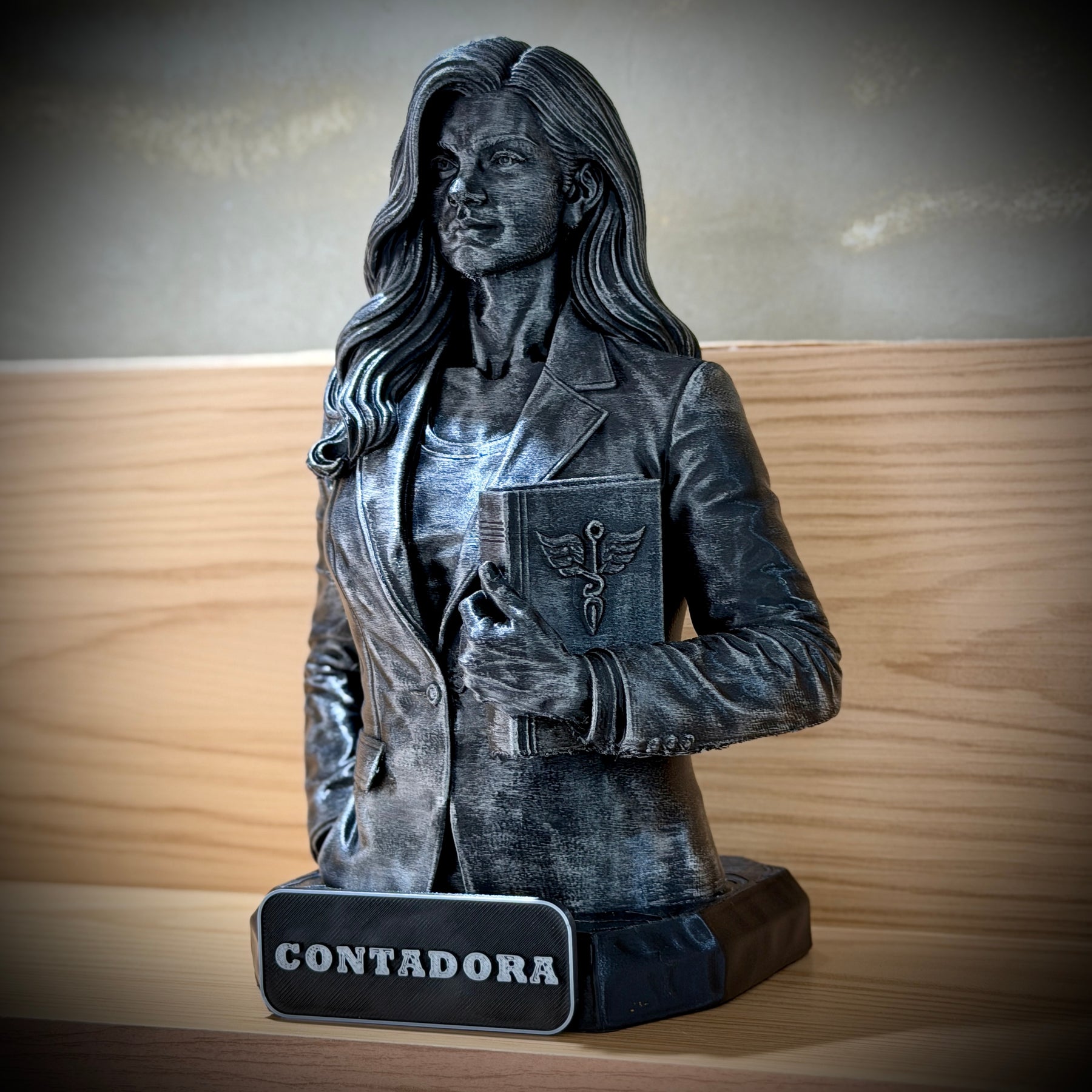 The Counter Legacy ( Figure decorativa Profissoes: Contador(a) )  Premium Decorativo  de Luxo pintado a mão, Pronta entrega ORIGINAL