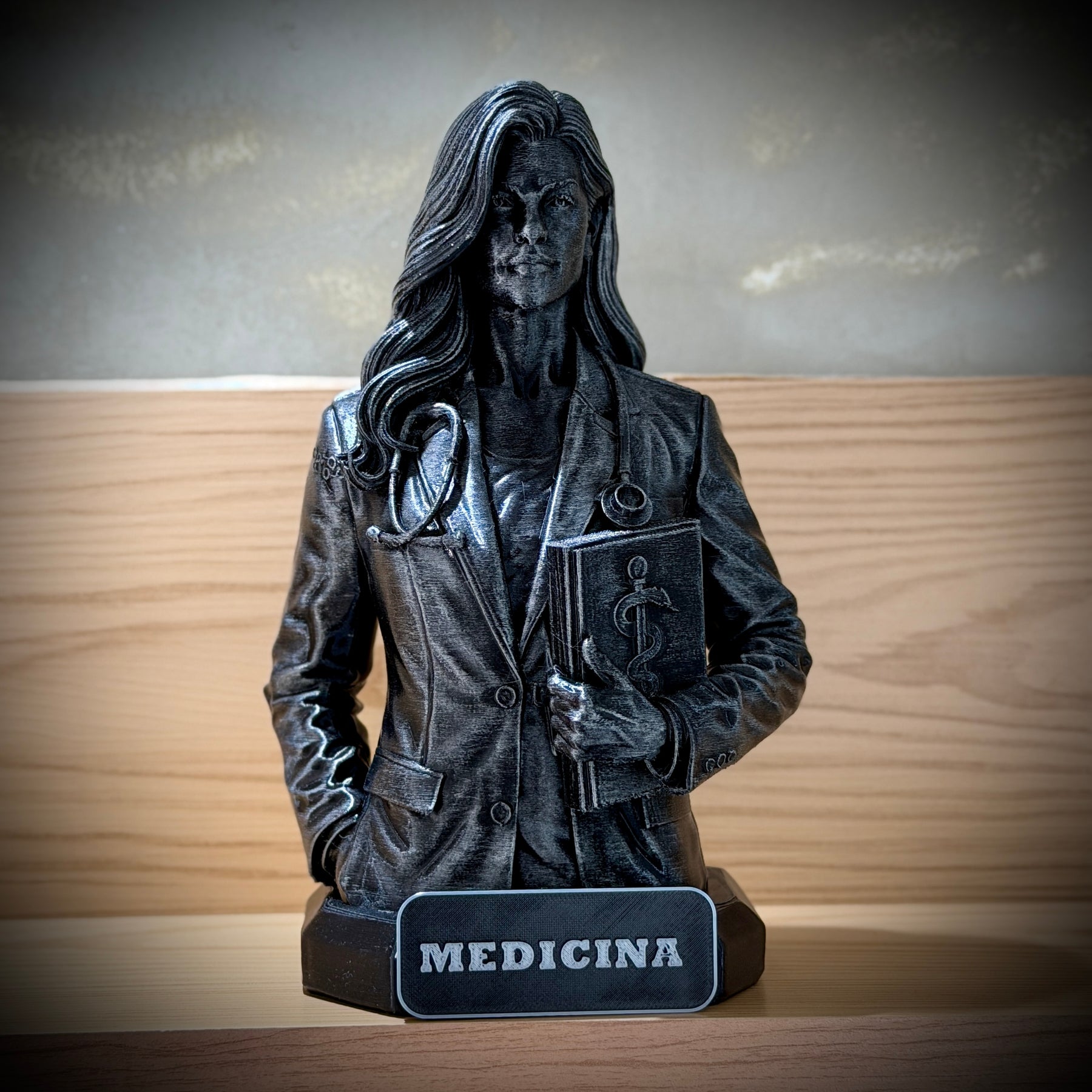 The Medicine Legacy ( Figure decorativa Profissoes: Medicina)  Premium Decorativo  de Luxo pintado a mão, Pronta entrega ORIGINAL