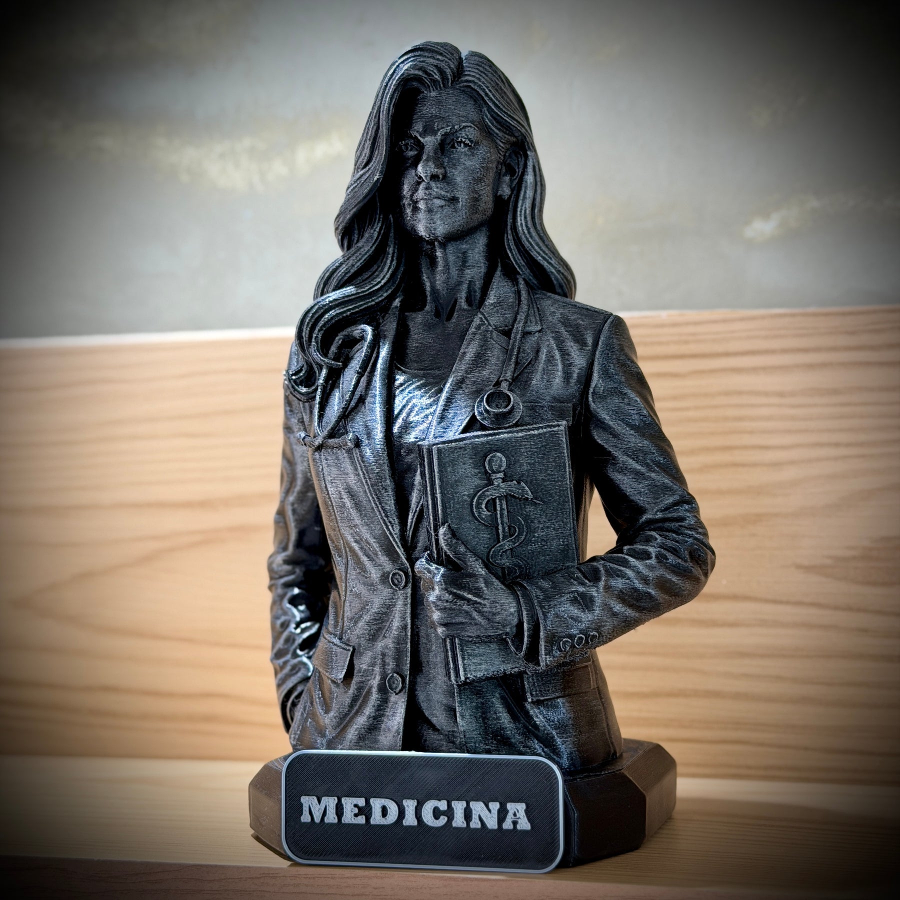 The Medicine Legacy ( Figure decorativa Profissoes: Medicina)  Premium Decorativo  de Luxo pintado a mão, Pronta entrega ORIGINAL