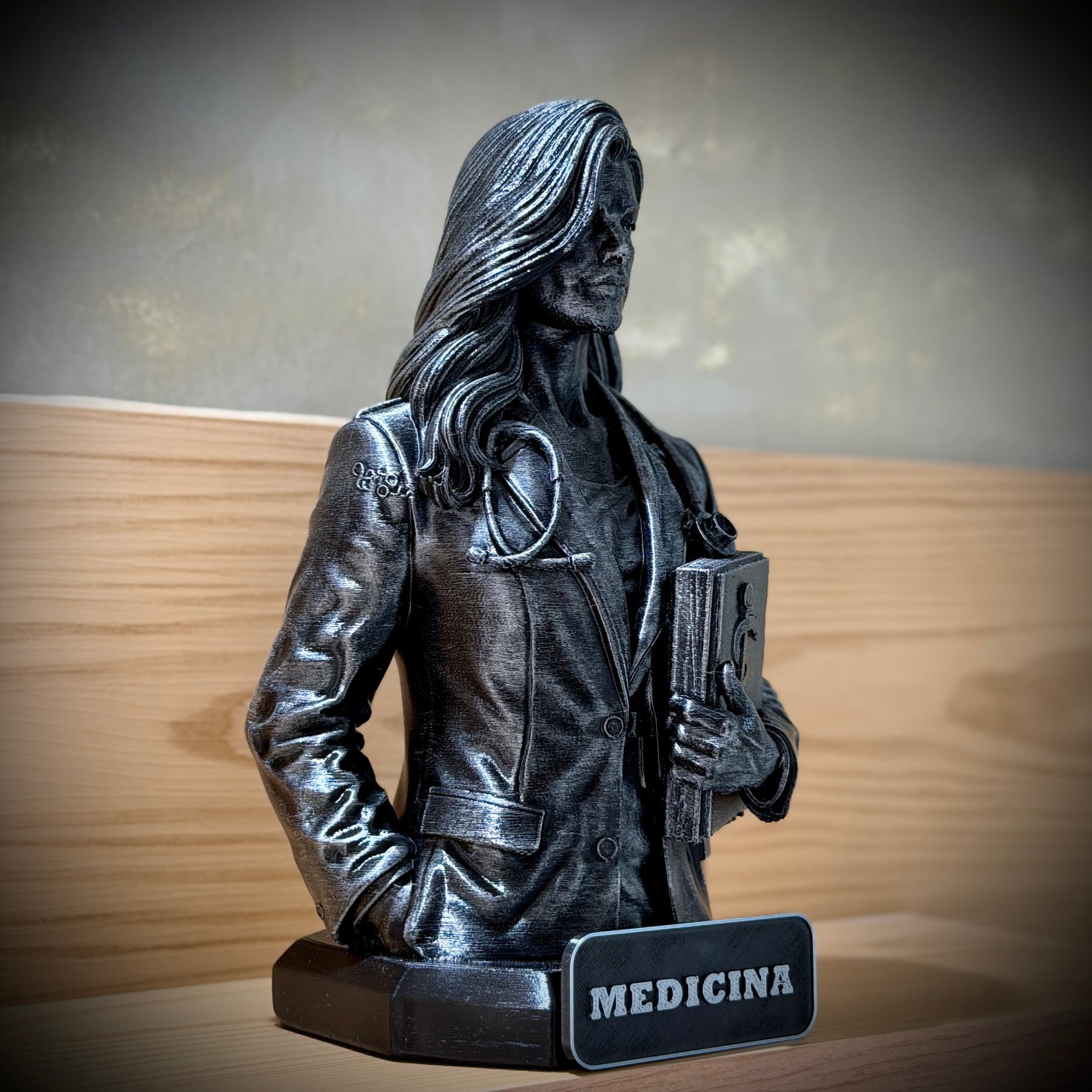 The Medicine Legacy ( Figure decorativa Profissoes: Medicina)  Premium Decorativo  de Luxo pintado a mão, Pronta entrega ORIGINAL